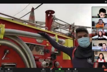 Visita de los bomberos