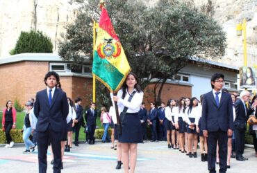 La Banda del Colegio Alemán “Mariscal Braun” participa del desfile del 23 del Día del Mar.