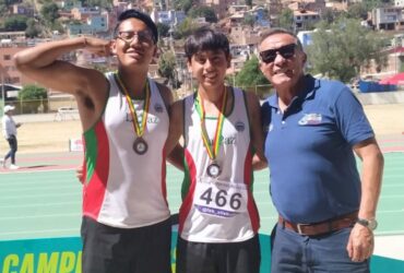 El equipo de atletismo del Colegio Alemán participa del Campeonato Nacional Sub 20 en Cochabamba